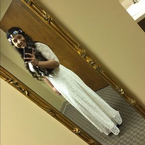 White Lace Maxi Dress
